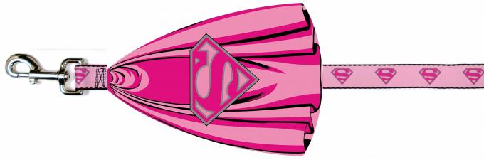 Dog Leash Cape - Superman Shield  Pinks Cape + Superman Shield Pink