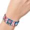 SONIC CLASSIC 
Elastic Bracelet - 1.0" - Amy & Sonic Poses Checker Pink/White