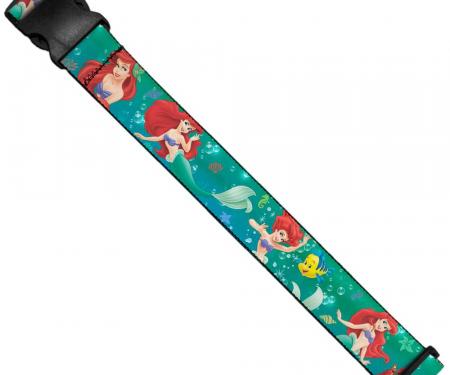 Luggage Strap - Ariel Poses w/Flounder Green/Blue Fade