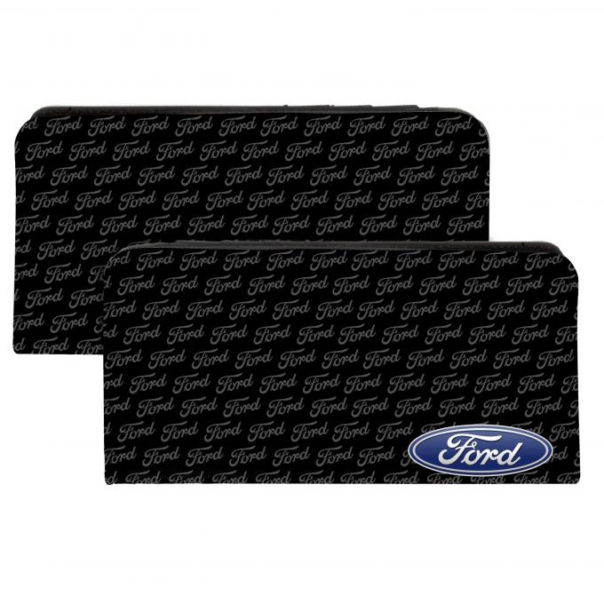 Canvas Snap Wallet - Ford Oval CORNER w/Text