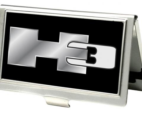 Business Card Holder - SMALL - H3 FCG Black/Silver Logo