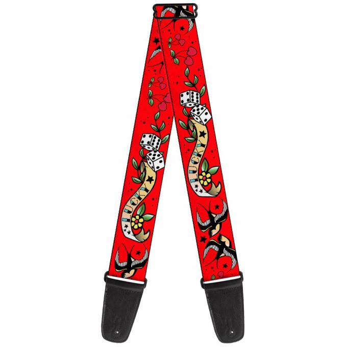 Guitar Strap - Lucky Red