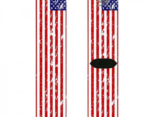 Sock Pair - Polyester - United States Flags C/U Weathered - CREW