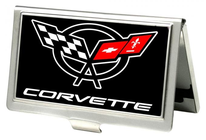 Business Card Holder - SMALL - Corvette FCG Black/White/Red