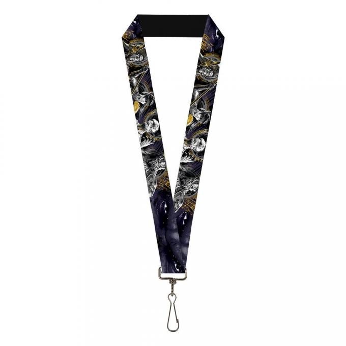 AVENGERS: INFINITY WAR 
Lanyard - 1.0" - Infinity War 4-Villains/Thanos Eyes CLOSE-UP Purples/Gold/Grays