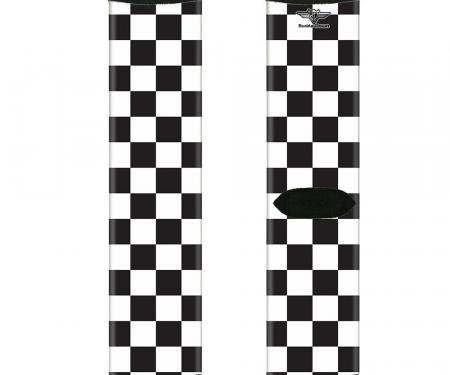 Sock Pair - Polyester - Checker Black/White - CREW