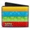 Bi-Fold Wallet - Pikachu & Kanto Starter POKEMON + POKEMON Type Stripe