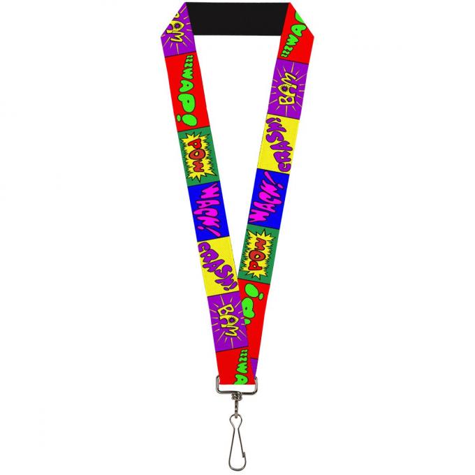 Buckle-Down Lanyard - Sound Effect Blocks Multi Color
