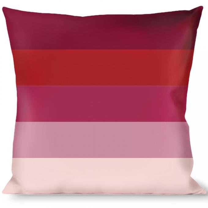 Buckle-Down Throw Pillow - Spectrum Pink