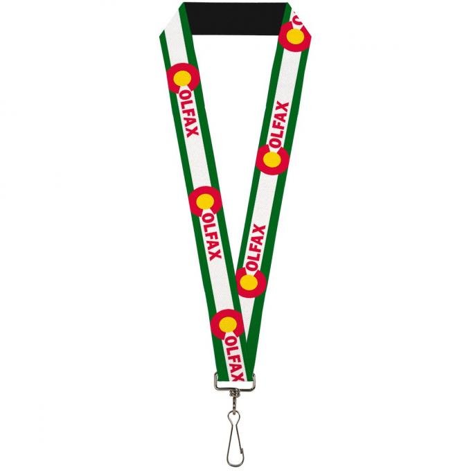 Buckle-Down Lanyard - COLFAX Green Stripe
