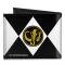 Canvas Bi-Fold Wallet - Diamond Black Ranger Mastodon Power Logo