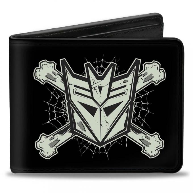 Bi-Fold Wallet - Decepticon & Cross Bones Black/Gray