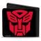 Bi-Fold Wallet - Transformers Autobot Logo Black/Red