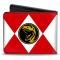 Bi-Fold Wallet - Diamond Red Ranger Tyrannosaurs Power Logo