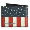 Canvas Bi-Fold Wallet - Superman Shield Americana Red/White/Blue/Yellow