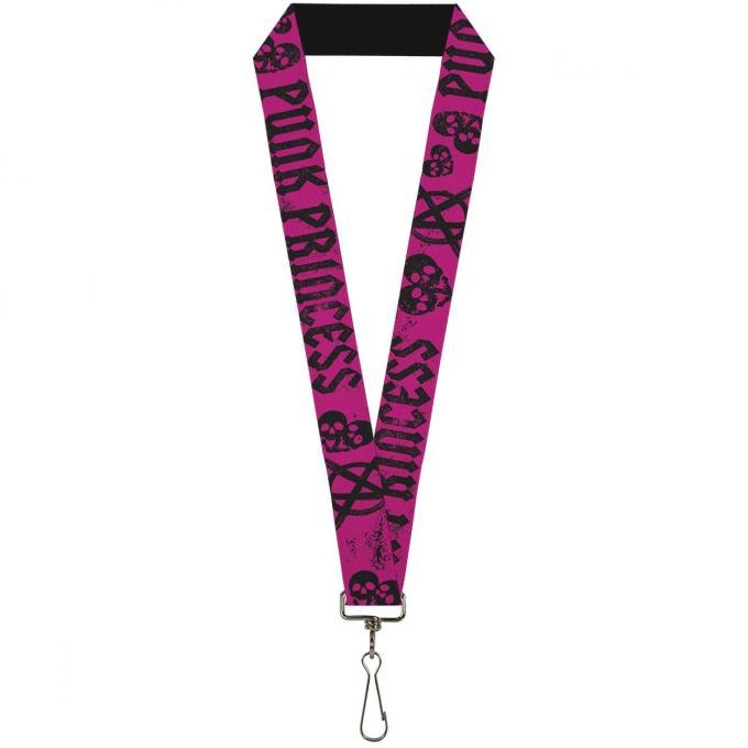 Buckle-Down Lanyard - Punk Princess Fuchsia/Black