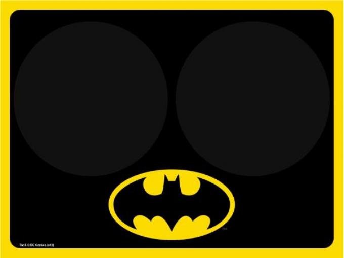 Placemat - Batman Black/Yellow w/Bowl Markers