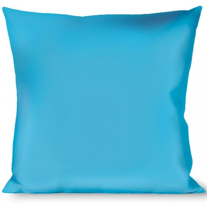 Buckle-Down Throw Pillow - Solid Water Blue
