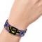 Elastic Bracelet - 1.0" - Batman Face/Bat Signal Scattered Purple