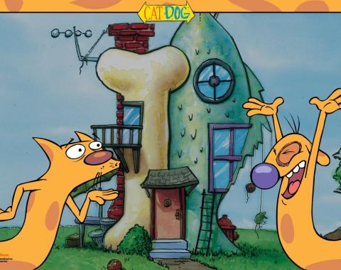 Placemat - CATDOG Pose/House