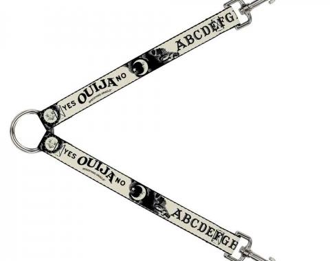 Dog Leash Splitter - Ouija Board Elements1 White/Black