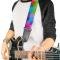 Guitar Strap - Halftone Dots Light Blue/Blues/Greens/Pinks