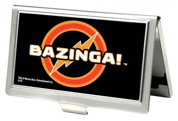 Business Card Holder - SMALL - BAZINGA! Logo FCG Black