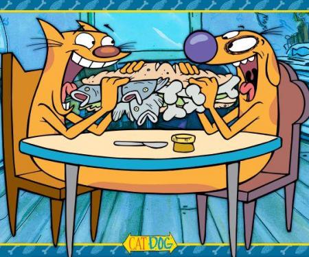 Placemat - CATDOG Eating Sandwich Blues