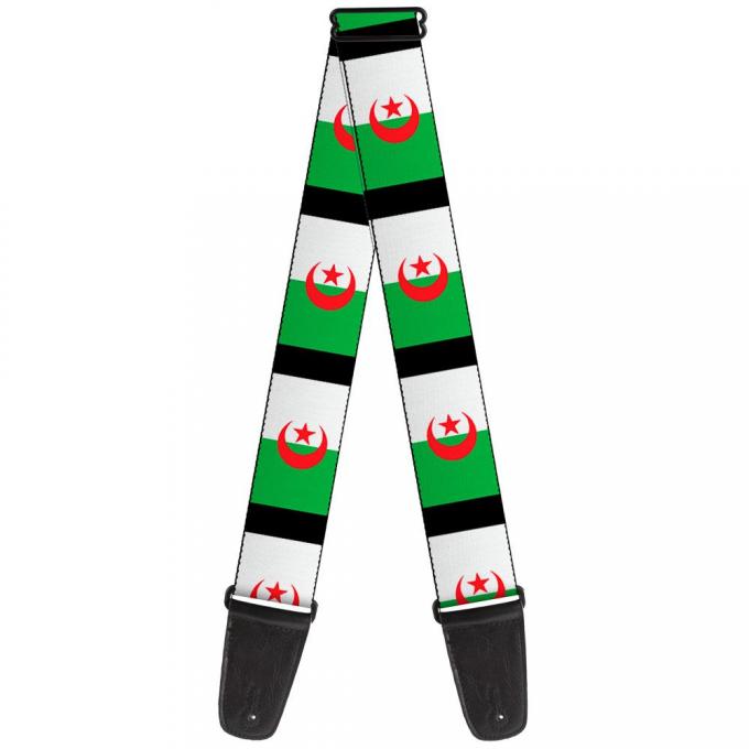 Guitar Strap - Algeria Flags