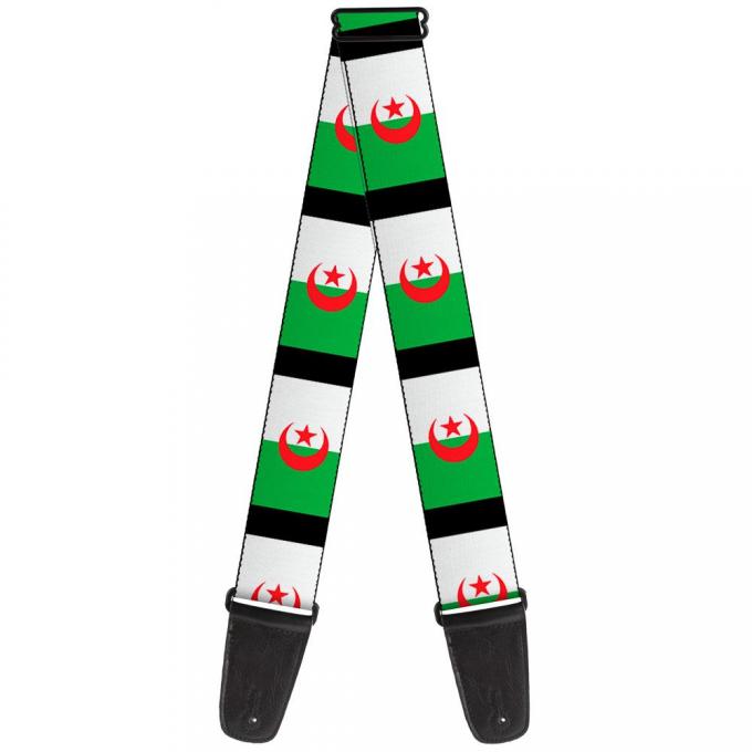 Guitar Strap - Algeria Flags