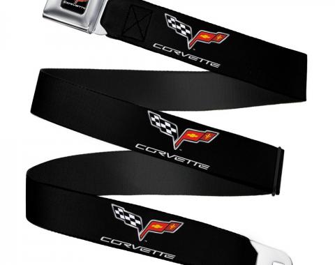 C6 Seatbelt Belt - C6 Logo Repeat