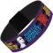 Elastic Bracelet - 1.0" - John Cena Silhouette HUSTLE-LOYALTY-RESPECT/NEVER GIVE UP Stripe Purple/Black/Multi Color