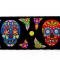 Dog Leash - Colorful Calaveras Black/Multi Color