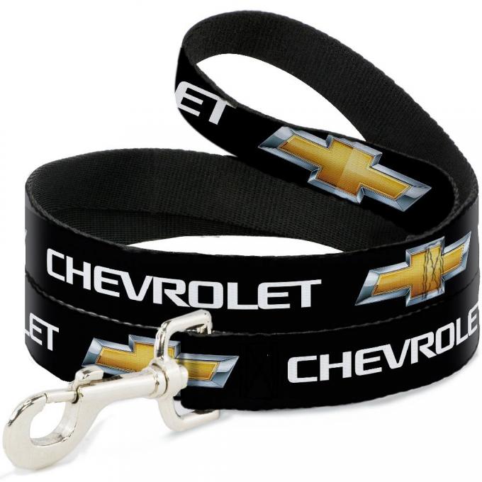 Dog Leash Chevy Bowtie Black/Gold Logo REPEAT