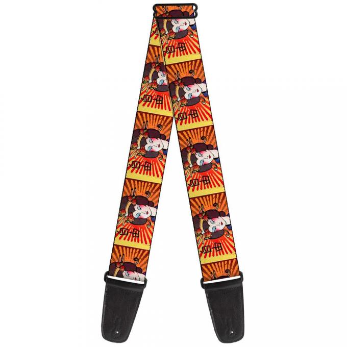 Guitar Strap - Geisha Distressed Repeat