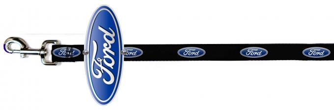 Dog Leash Cape - Ford Oval Silver/Blue/White + Ford Oval Logo Repeat