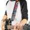 Guitar Strap - Love Love Gray
