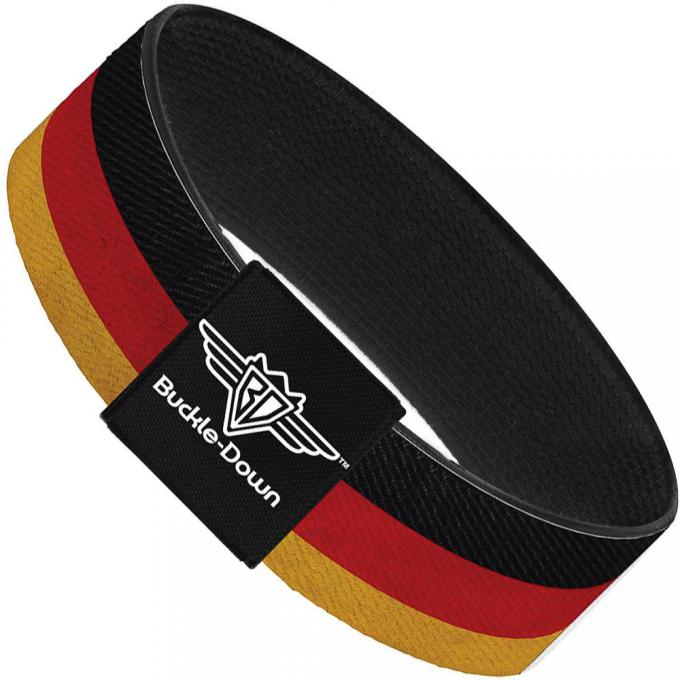 Buckle-Down Elastic Bracelet - Germany Flag Weathered