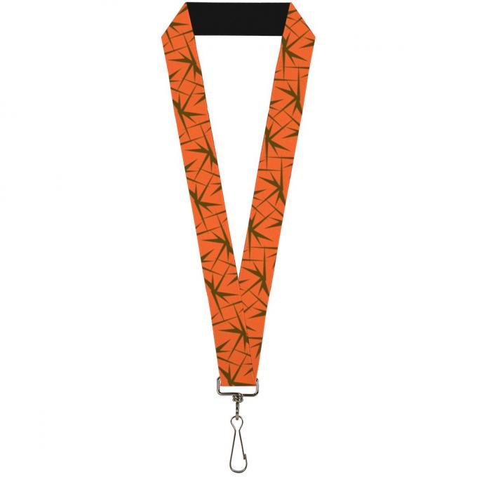 Buckle-Down Lanyard - Spikes Scattered2 Orange/Brown
