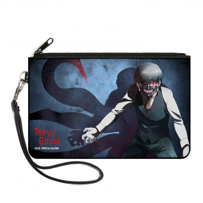 Canvas Zipper Wallet - LARGE - TOKYO GHOUL Masked Ken Kaneki Pose/Shadow