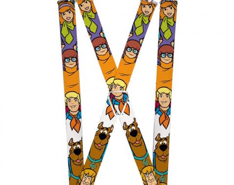 Suspenders - 1.0" - Scooby Doo 5-Character Poses Stack