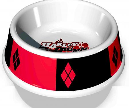PBWL1-MLM-7.5-JKCL 
Single Melamine Pet Bowl - 7.5” (16oz) - Harley Quinn Diamon Icon + Diamonds