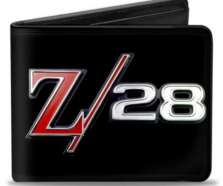 Bi-Fold Wallet - 1969 Camaro Z/28 Emblem Black/Silvers/Red