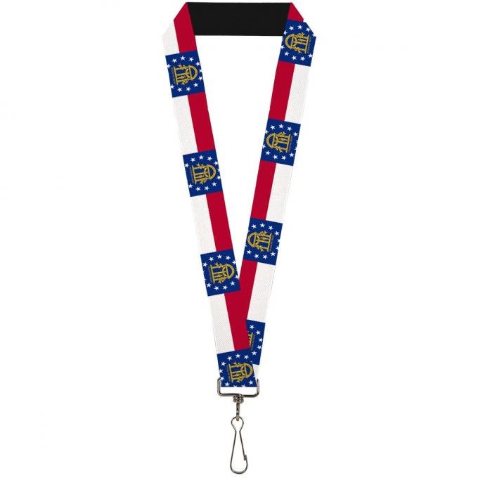 Buckle-Down Lanyard - Georgia Flag