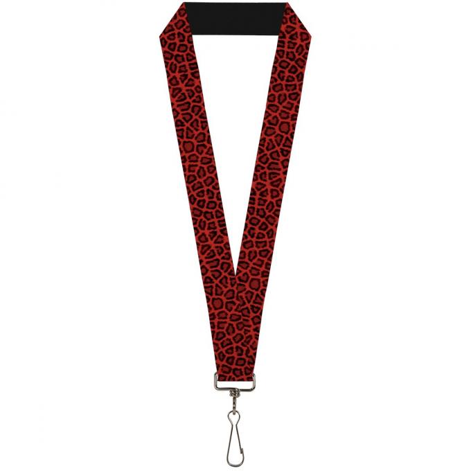 Buckle-Down Lanyard - Leopard Red