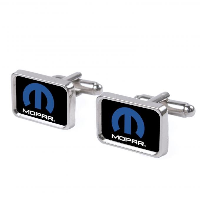 Cufflink Set - MOPAR Logo FCG Black/Blue/White