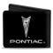 Bi-Fold Wallet - Pontiac Black/Silver Logo CENTERED