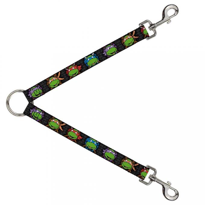 Dog Leash Splitter - Classic TMNT Expessions/Battle Gear Gray/Multi Color