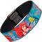 Elastic Bracelet - 1.0" - Ariel & Flounder Vivid Underwater Poses