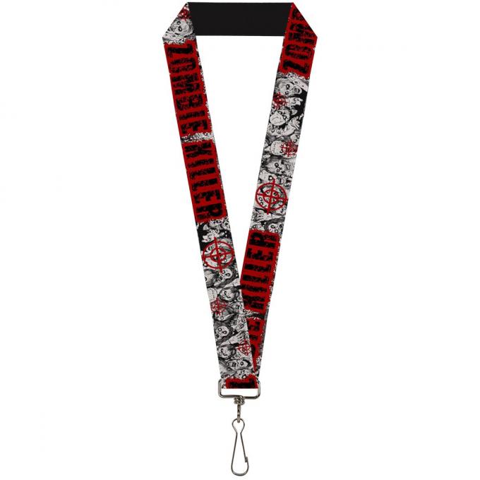 Buckle-Down Lanyard - ZOMBIE KILLER w/Stacked Zombies Sketch